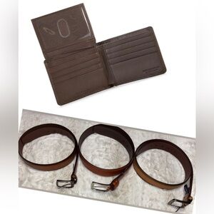 Daniel Cremieux Roundtree & Yorke Belts & Wallet Bundle